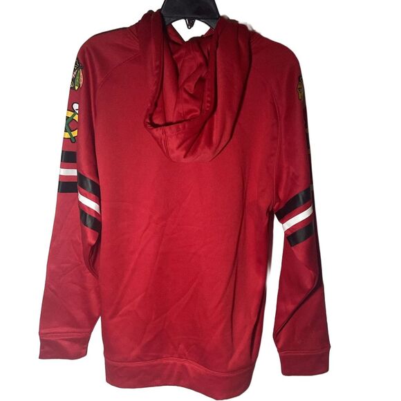 Men's NHL Chicago Blackhawks Hoodie Knights Apparel LLC Red Medium M Authentic - Picture 3 of 9
